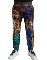 Dolce & Gabbana Multicolor Tiger Cotton Loose Denim Jeans -   -  Dolce & Gabbana.